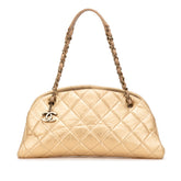 シャネル マトラッセ ココマーク チェーン トートバッグ ゴールド レザー レディース CHANEL 【中古】